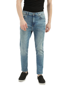 United Colors of Benetton - Men Blue Solid Low Crotch Jeans