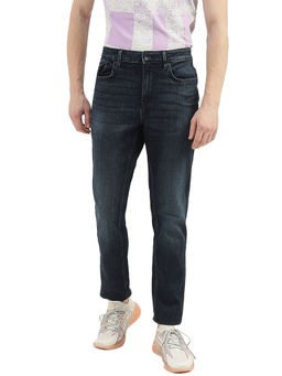 United Colors of Benetton - Men Navy Blue Solid Skinny Fit Jeans