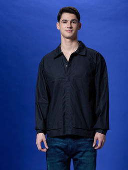 Pepe Jeans - Black Full Sleeve Oversized Shirt