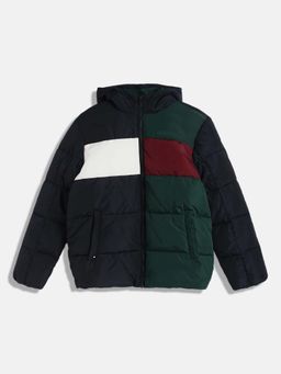 Tommy Hilfiger - Green Colorblock Relaxed Fit Jacket