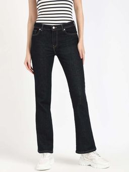 Tommy Hilfiger - Navy Blue Solid Bootcut Fit Jeans