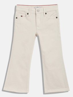 Tommy Hilfiger - Beige Solid Straight Fit Jeans