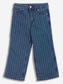 Tommy Hilfiger - Blue Stripes Wide Fit Jeans