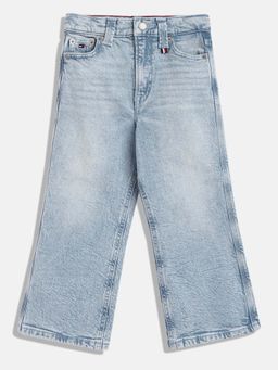 Tommy Hilfiger - Blue Solid Straight Fit Jeans
