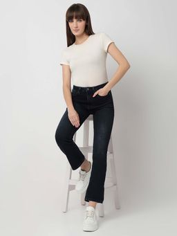 Spykar - Blue Solid Bootcut Fit Jeans
