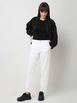 Spykar - White Solid Relaxed Fit Jeans