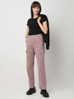 Spykar - Mauve Solid Regular Fit Jeans
