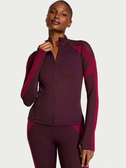 Victoria's Secret - VSX Elevate Redefined Contours Full-Zip Burgundy Jacket