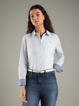 Tommy Hilfiger - Solid Regular Fit Cotton Shirt