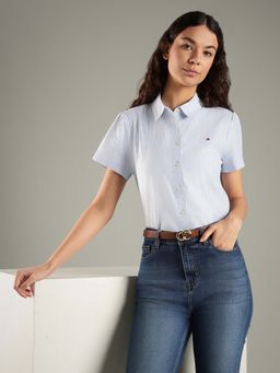 Tommy Hilfiger - Striped Regular Fit Cotton Shirt