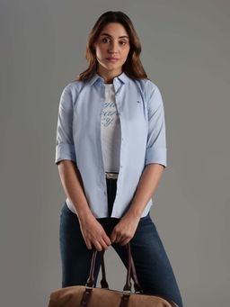 Tommy Hilfiger - Solid Regular Fit Cotton Shirt