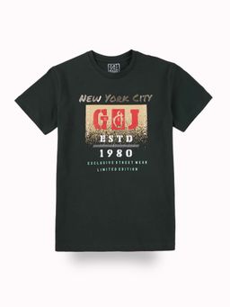 Gini & Jony - Green Printed T-Shirt