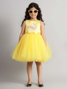 Toy Balloon Kids - Yellow Printed Dress
