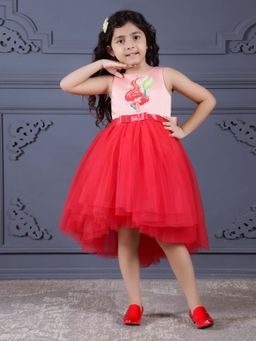 Toy Balloon Kids - Coral Printed Dress