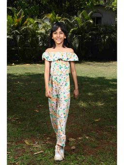 ZIP ZAP ZOOP - Green Floral Jumpsuit