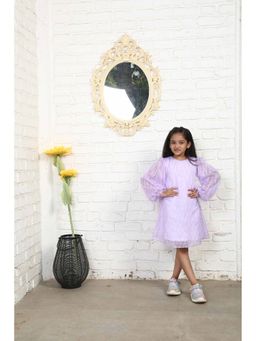 ZIP ZAP ZOOP - Purple Self Design Dress