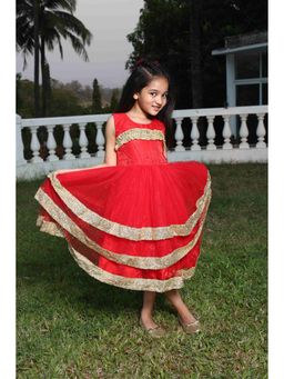 ZIP ZAP ZOOP - Red Embellished Dress