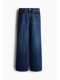 H&M - Women Blue Wide High Waist Jeans
