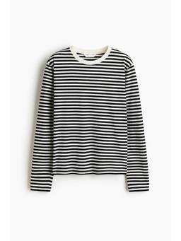 H&M - Women White Long-Sleeved Cotton Top
