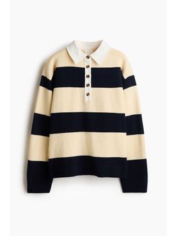 H&M - Women Yellow Collared Jumper