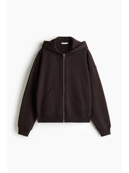 H&M - Women Brown Zip-Through Hooded Jacket
