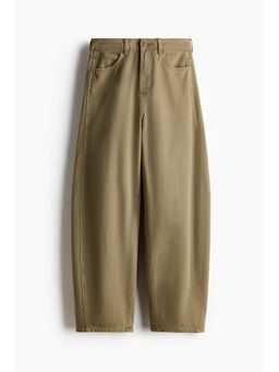 H&M - Women Olive Balloon High Waist Jeans