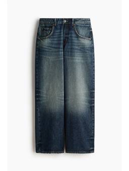 H&M - Women Blue Baggy Low Waist Jeans