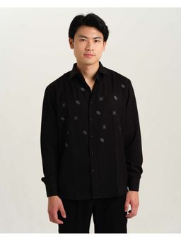 Abees - Shadow Grid Black Shirt