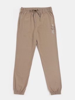Jockey - AB10 Boys Super Combed Cotton Rich Graphic Printed Joggers - Desert Taupe