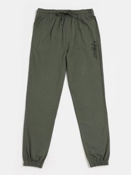 Jockey - AB10 Boys Super Combed Cotton Rich Graphic Printed Joggers - Thyme