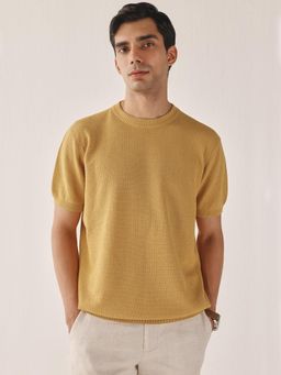 Andamen - Men Structure Cotton Regular Fit T-Shirt