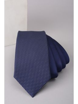 Van Heusen - Men Navy Blue Embroidered Formal Tie