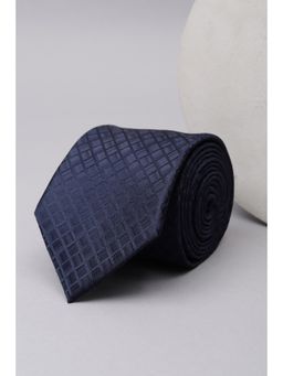 Van Heusen - Men Navy Blue Embroidered Formal Tie