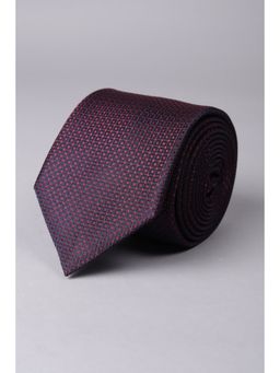 Van Heusen - Men Maroon Embroidered Formal Tie
