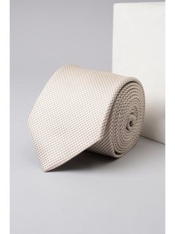 Van Heusen - Men Beige Textured Formal Tie