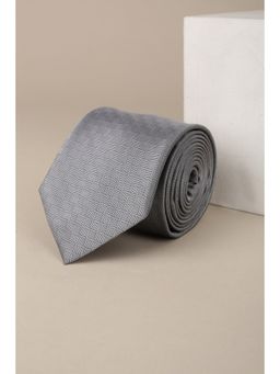 Van Heusen - Men Grey Embroidered Formal Tie