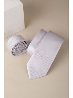 Van Heusen - Men Grey Embroidered Formal Tie