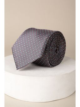 Van Heusen - Men Grey Embroidered Formal Tie