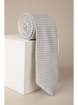 Van Heusen - Men Grey Embroidered Formal Tie