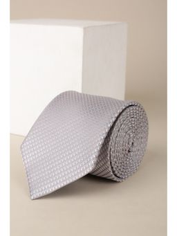 Van Heusen - Men Grey Embroidered Formal Tie