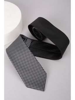 Van Heusen - Men Grey Embroidered Formal Tie