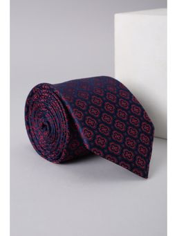 Van Heusen - Men Navy Blue Embroidered Party Tie