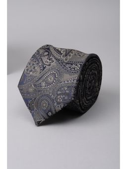 Van Heusen - Men Navy Blue Embroidered Casual Tie