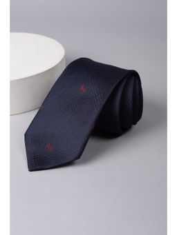 Van Heusen - Men Navy Blue Embroidered Formal Tie