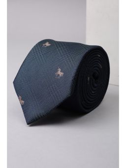 Van Heusen - Men Navy Blue Embroidered Formal Tie