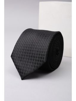 Van Heusen - Men Black Embroidered Formal Tie