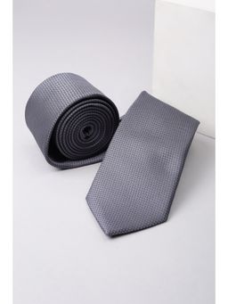 Van Heusen - Men Grey Embroidered Formal Tie