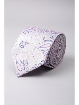 Van Heusen - Men Grey Embroidered Party Tie