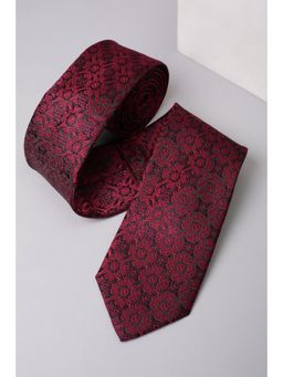 Allen Solly - Men Maroon Embroidered Party Tie