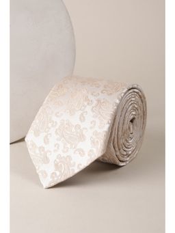 Allen Solly - Men Beige Embroidered Casual Tie